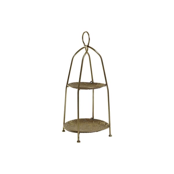 Frugtskål Home ESPRIT Gylden Metal 36,5 x 36,5 x 61 cm