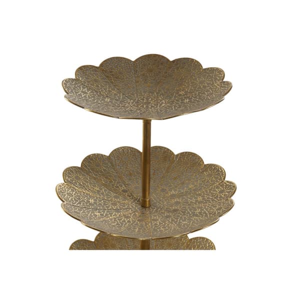 Fruktbolle Home ESPRIT Gyllen Metall 50 x 50 x 98 cm