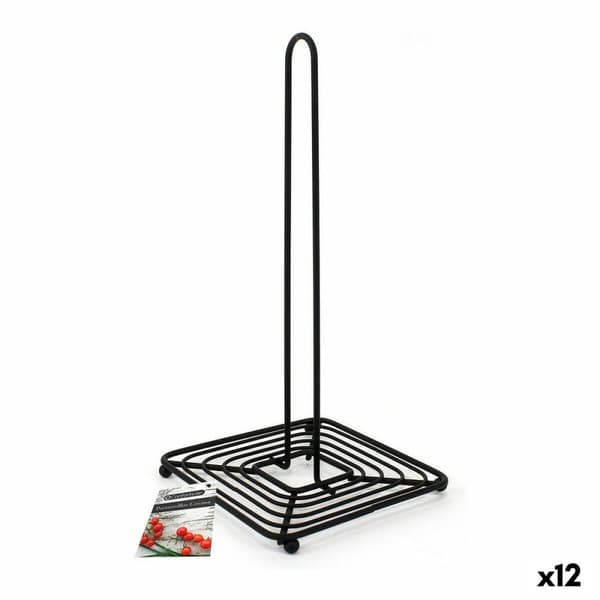 Hushållspappershållare Confortime 66401 Svart 15 x 15 x 30,5 cm (12 antal)