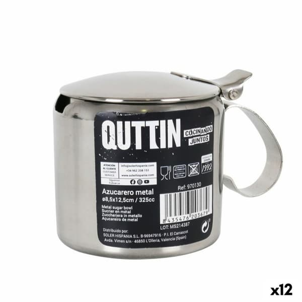 Sockerströare Quttin Quttin 325 ml 8,5 x 12,5 cm Metall 11 x 7,7 x 8 cm (12 antal)