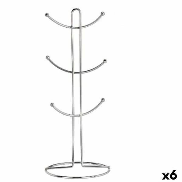 Mugghängare Kinvara W3154-1 Silvrig Metall 16 x 39 x 16 cm (6 antal)