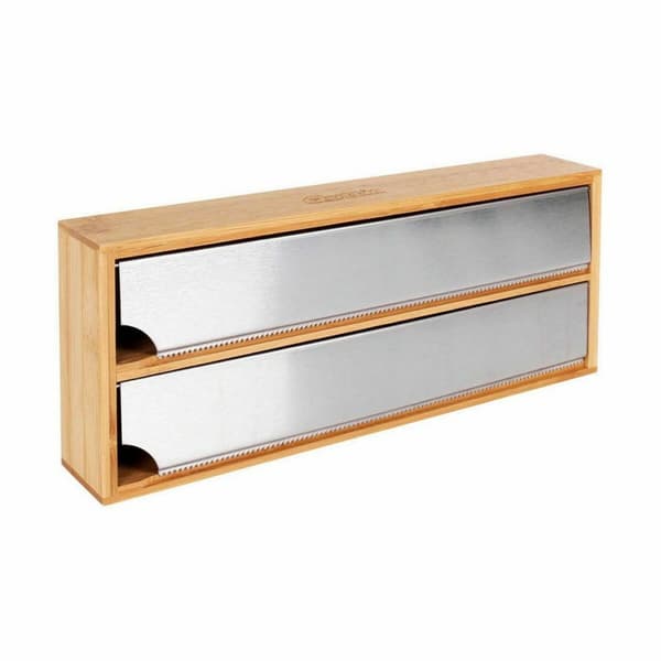 Köksrullehållare Quttin Bambu Aluminium 33,5 x 13 x 5,5 cm (12 antal)