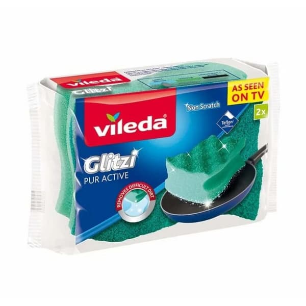 Pesusieni Vileda Glitzi Pur Active Vihreä Polyuretaani 60 x 4 x 90 cm (2 osaa)