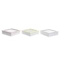 Miniatyrbillede 1 af 3: Æske til infusioner DKD Home Decor Gul Rød Grøn Metal Krystal Træ MDF 3 Dele 24 x 24 x 7 cm
