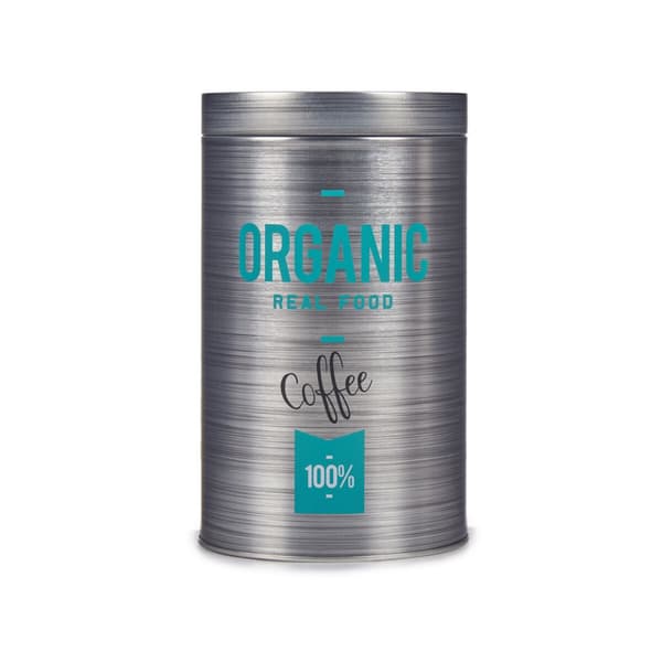 Boks Kinvara Organic Grå Dåse 10,4 x 18,2 x 10,4 cm Kaffe (24 enheder)
