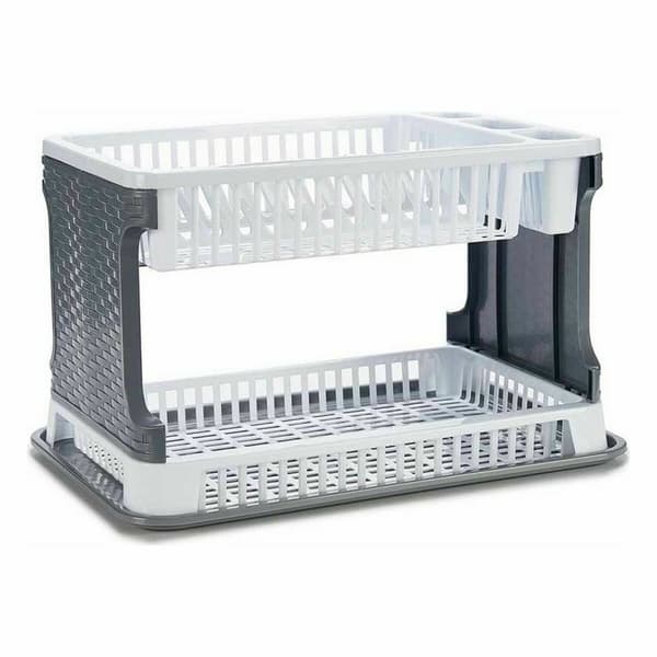 Afdrypningssstativ til køkkenvask Kinvara TP7071-1 Hvid 44,5 x 30,3 x 27 cm (10 enheder)