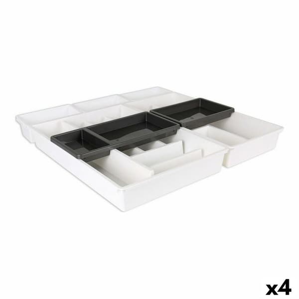 Bestikholder Tontarelli Bella Hvid 7 Dele 49,5 x 49,2 x 6,7 cm (4 enheder)