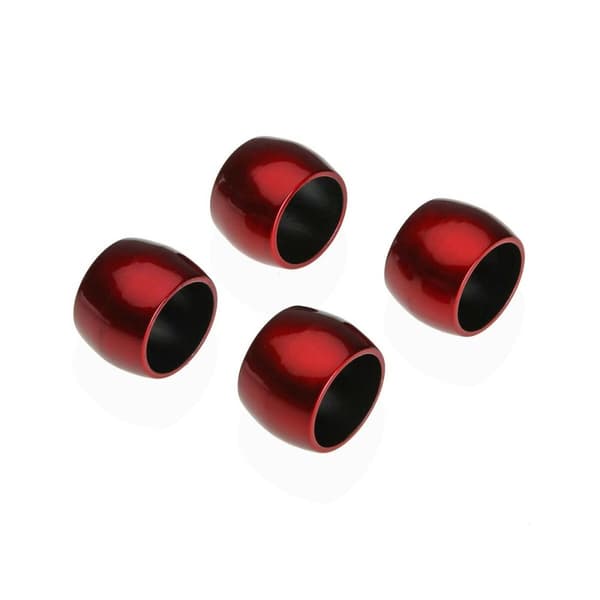 Servietring Versa Rød polypropylen 4,7 x 3,2 x 4,7 cm 4 Dele
