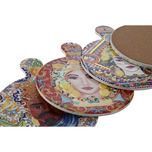 Tabletti Home ESPRIT Korkki Dolomite 18 x 23 x 1 cm (4 osaa)