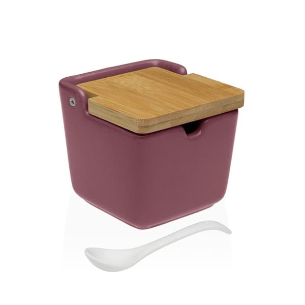 Sockerströare Versa Burgundy Keramik 8,8 x 8,5 x 8,8 cm