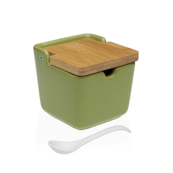 Sockerströare Versa Grön Keramik 8,8 x 8,5 x 8,8 cm