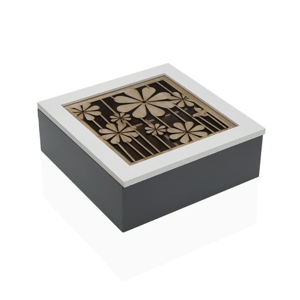 Æske til infusioner Versa Træ MDF 20 x 7 x 20 cm Cvetlice