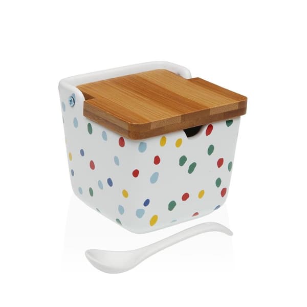 Sukkerskål Versa DOTTY Keramik 8,8 x 8,5 x 8,8 cm