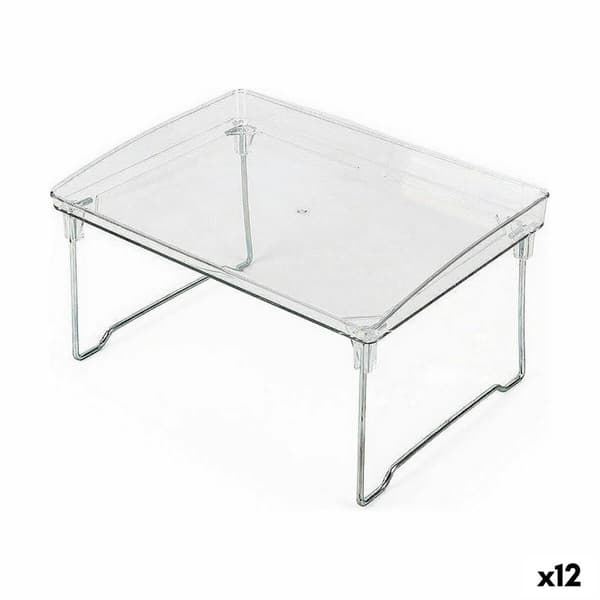 Tallerkenstativ Confortime Foldbar Gennemsigtig 31 x 22 x 16,8 cm (12 enheder)