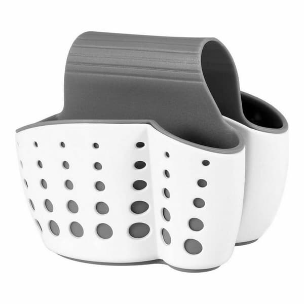Disksvamphållare Quttin Double Vit 15 x 9 x 12 cm (12 antal)