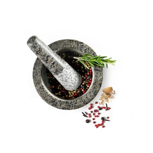 Mortel och mortelstöt Ibili Granit 12 cm