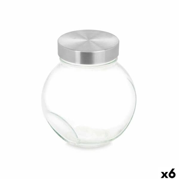 Keksipurkki Vivalto CW-74-5/TH6 Läpinäkyvä Lasi 700 ml 11,5 x 12 x 8 cm (6 osaa)