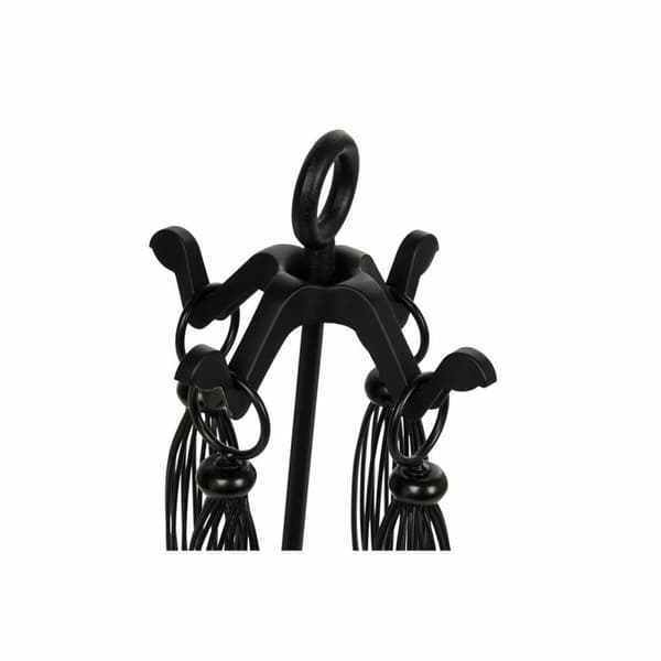 Peisutstyr DKD Home Decor Svart Støpejern (21,5 x 21,5 x 66 cm)