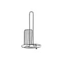 Miniatyrbillede 1 af 3: Køkkenrulleholder DKD Home Decor Sort Metal (18,5 x 18,5 x 31,5 cm)