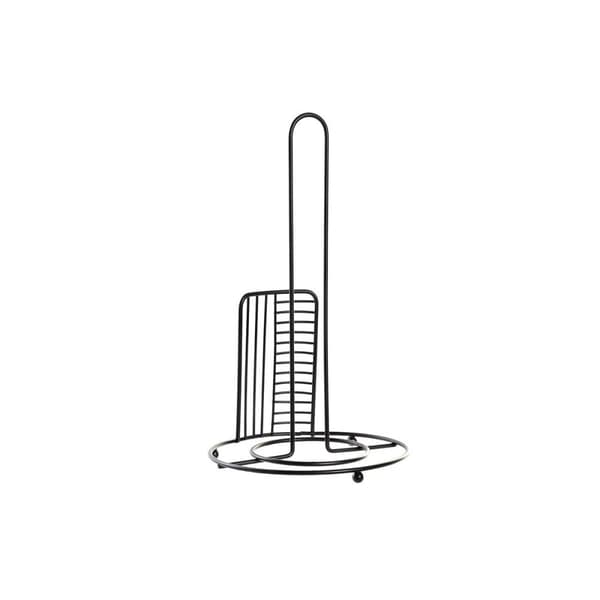 Kjøkkenpapirholder DKD Home Decor Svart Metall (18,5 x 18,5 x 31,5 cm)