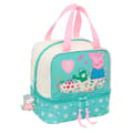 Miniatyrbillede 1 af 4: Madkasse med tilbehør Peppa Pig Pretty flowers Gul Mint 20 x 20 x 15 cm