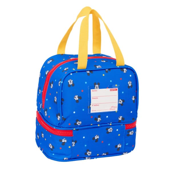 Madkasse med tilbehør Mickey Mouse Clubhouse Good day Blå 20 x 20 x 15 cm