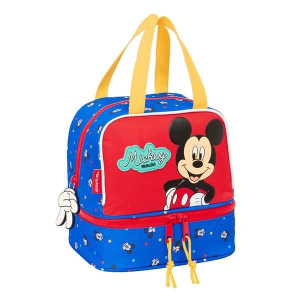 Madkasse med tilbehør Mickey Mouse Clubhouse Good day Blå 20 x 20 x 15 cm