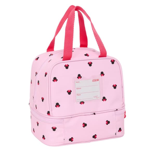 Madkasse med tilbehør Minnie Mouse Naive Pink 20 x 20 x 15 cm