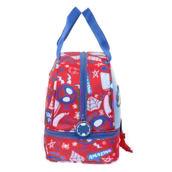 Madkasse med tilbehør Spider-Man Rescue Blå Rød 20 x 20 x 15 cm