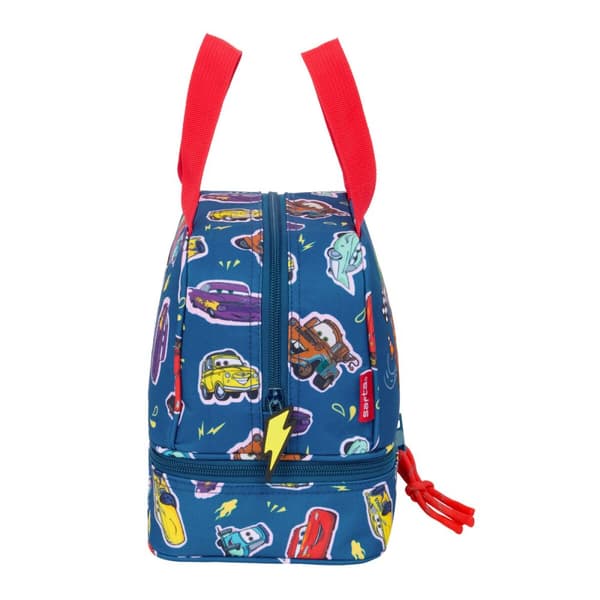 Madkasse med tilbehør Cars Racing Marineblå 20 x 20 x 15 cm