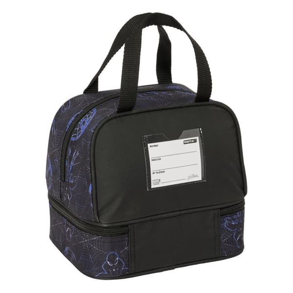 Madkasse med tilbehør Spider-Man Attack Sort 20 x 20 x 15 cm