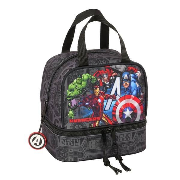 Madkasse med tilbehør The Avengers Vendetta Sort 20 x 20 x 15 cm