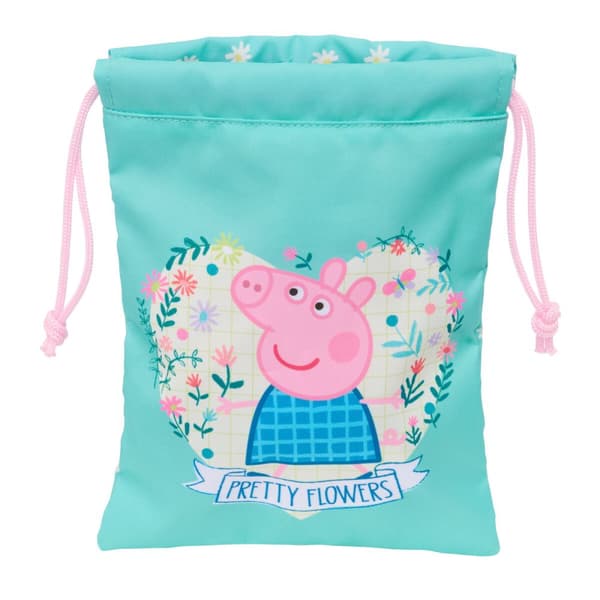 Lunsjboks Peppa Pig Pretty flowers Gul Mint