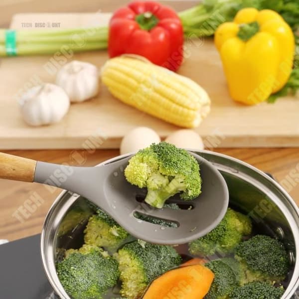 TD® Köksredskap trä silikon konditorivaror barnkök grill non-stick hem visp spatel slev förbereda