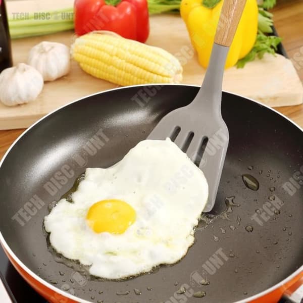 TD® Köksredskap trä silikon konditorivaror barnkök grill non-stick hem visp spatel slev förbereda