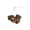 Miniatyrbillede 2 af 5: Servietholder Home ESPRIT Natur Akacie 5,5 x 5,5 x 3 cm 4 Dele