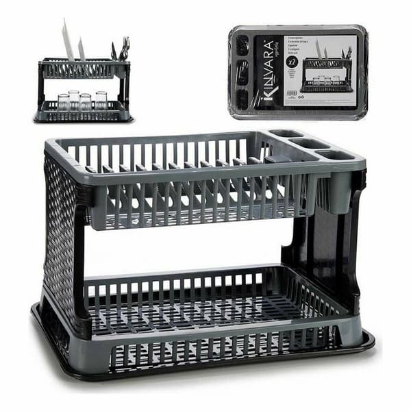 Drainer Grå Plast 44,5 x 30,3 x 27 cm (10 enheter)