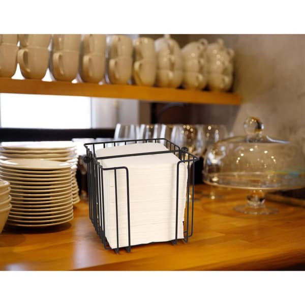 Servietholder My Bar Sort Metal 19 x 19 x 18 cm (8 enheder)