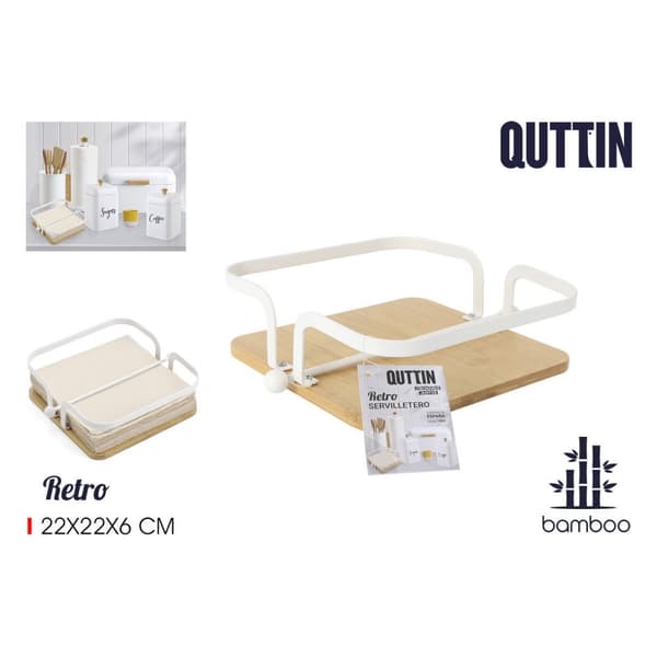 Servetthållare Quttin Metall 22 x 22 x 6 cm (6 antal)