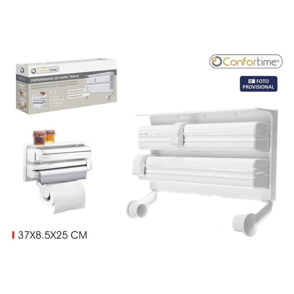 Papirbeholder Confortime 37 x 8,5 x 25 cm (6 enheder)