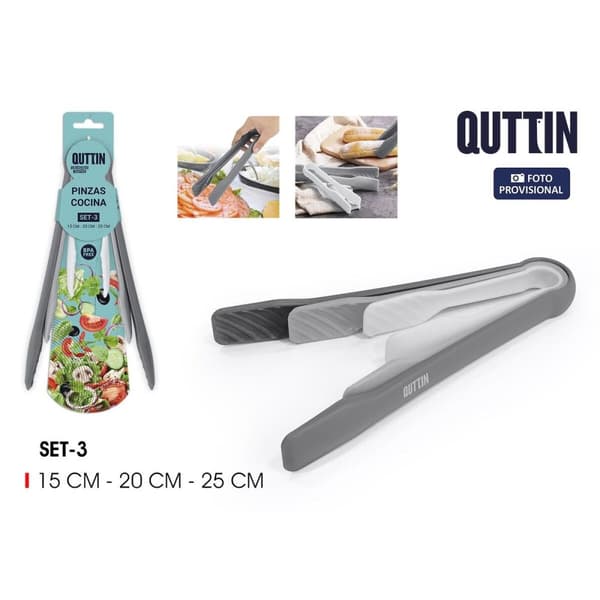 Kjøkkentang Quttin 15 cm 25 cm 20 cm 3 Deler (24 enheter)