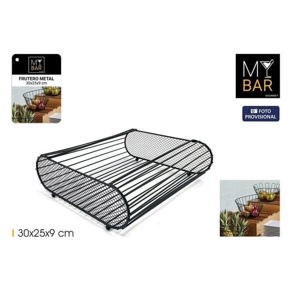 Fruktbolle My Bar Metall 30 x 25 x 9 cm (6 enheter)