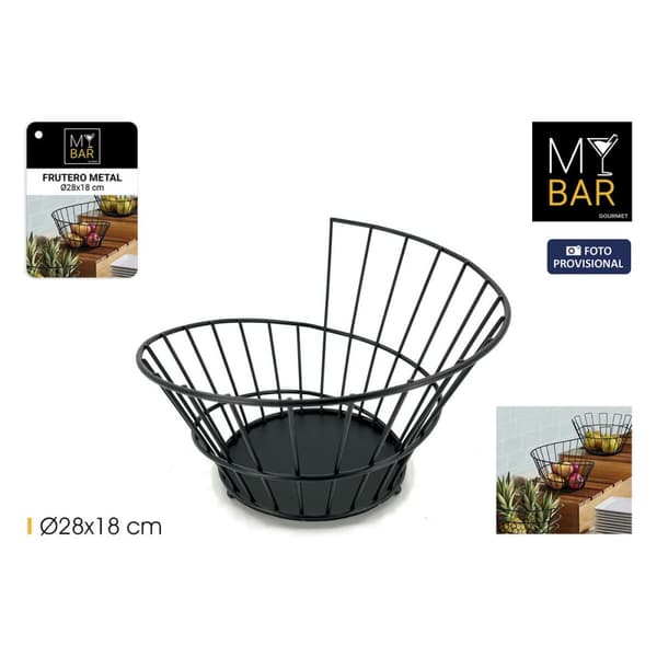 Fruktbolle My Bar Metall 28 x 18 cm (12 enheter)