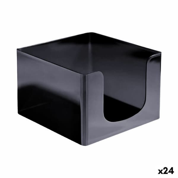 Servetthållare My Bar COCKTAIL Svart Plast 12,8 x 12,8 x 8,8 cm (24 antal)
