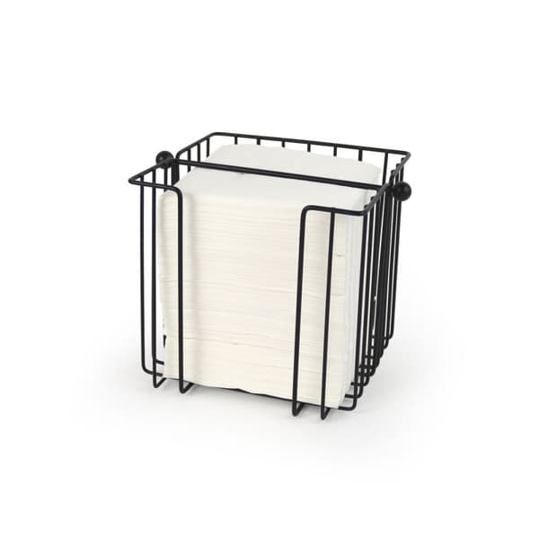 Servetthållare My Bar Svart Metall 19 x 19 x 18 cm (8 antal)