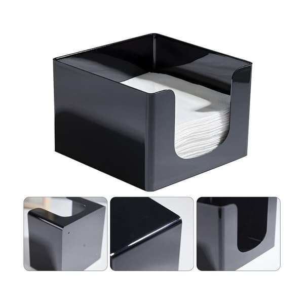 Paperiteline My Bar COCKTAIL Musta Muovinen 12,8 x 12,8 x 8,8 cm (24 osaa)