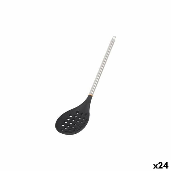 Reikäkauha MasterChef Silikoni Ruostumaton teräs 34 cm (24 osaa)