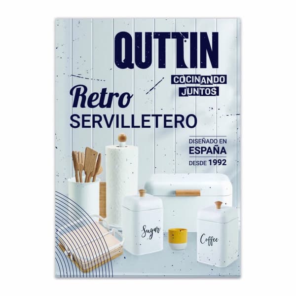 Servetthållare Quttin Metall 22 x 22 x 6 cm (6 antal)