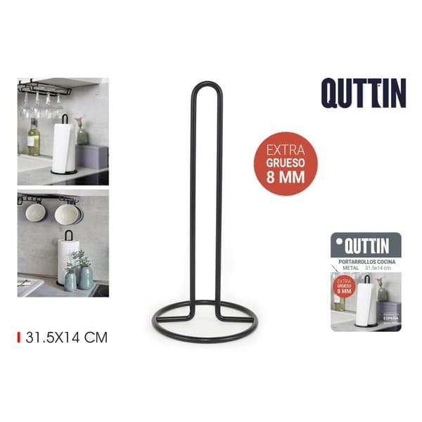 Hushållspappershållare Quttin Metall 14 x 14 x 31,5 cm (12 antal)