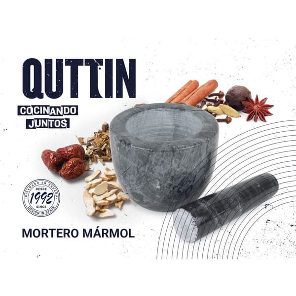 Køkkenmørtel Quttin Granit 10 x 10 x 8 cm (12 enheder)